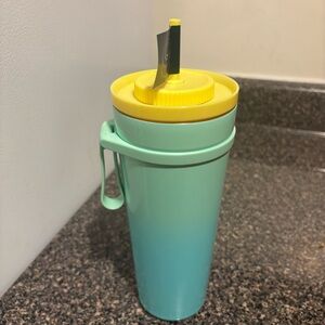 Starbucks New 2025 twist to sip Yellow and Blue Tumbler with Handle